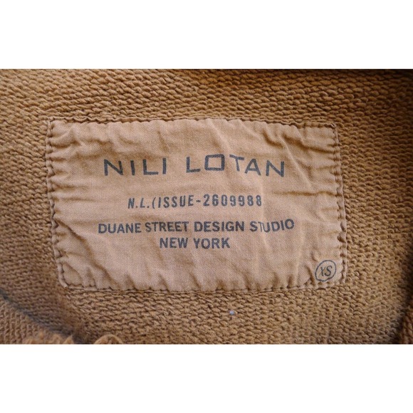 NILI LOTAN Janie Hoodie Sweatshirt Cotton Whiskey Camel Net-A-Porter XS $375 - Picture 2 of 8